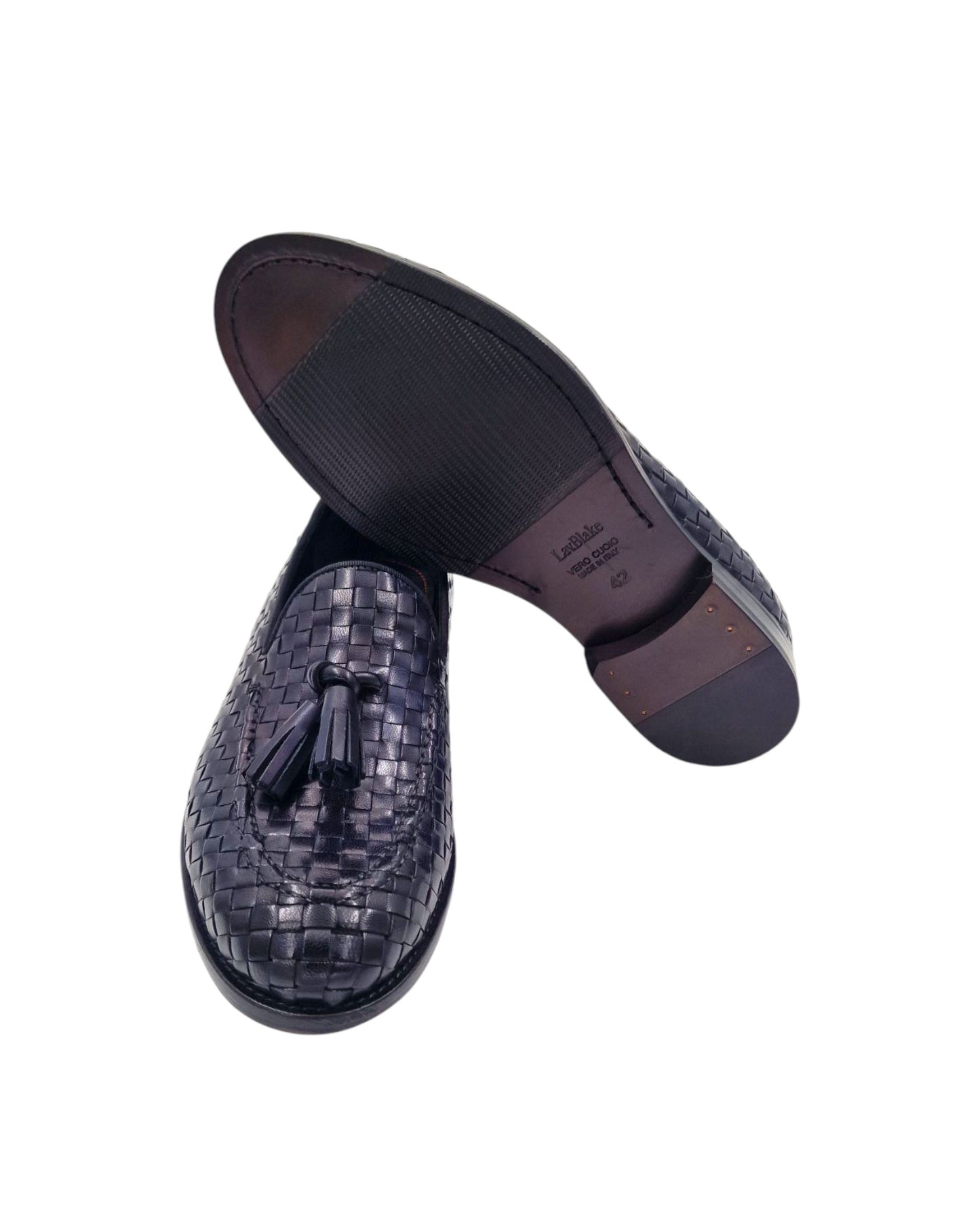 Tassel intrecciato blu 1308 - Scarpe - Mate 1965