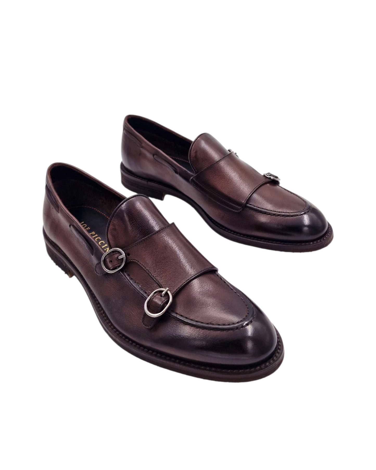 PANTOFOLA MONK 1186 PELLE - Joe Piccini
