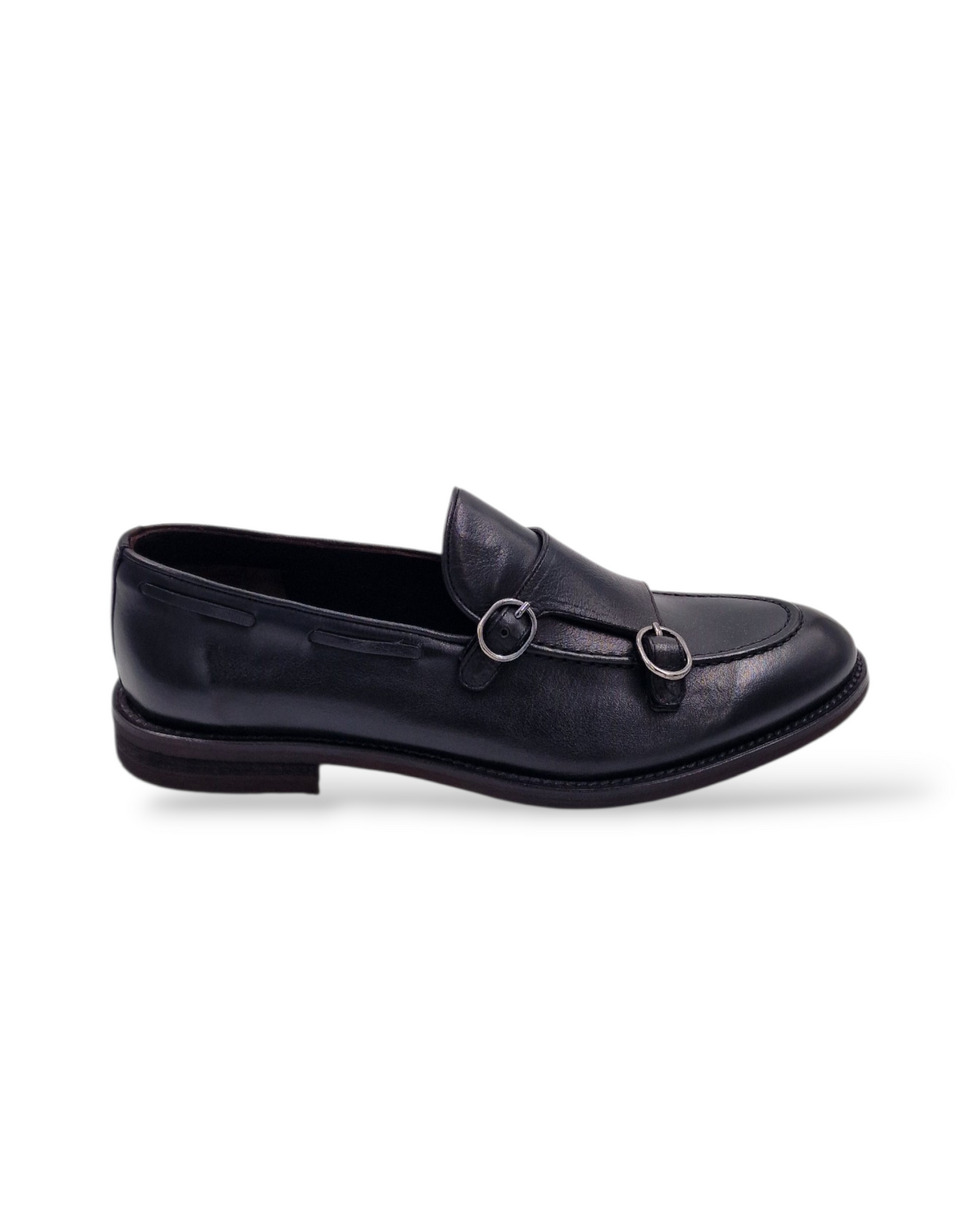 PANTOFOLA MONK 1186 PELLE - Joe Piccini