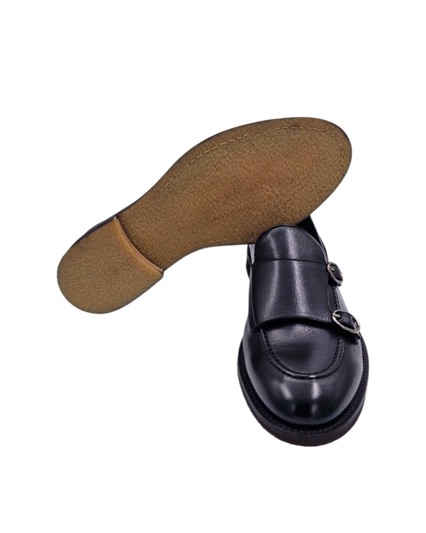PANTOFOLA MONK 1186 PELLE - Joe Piccini