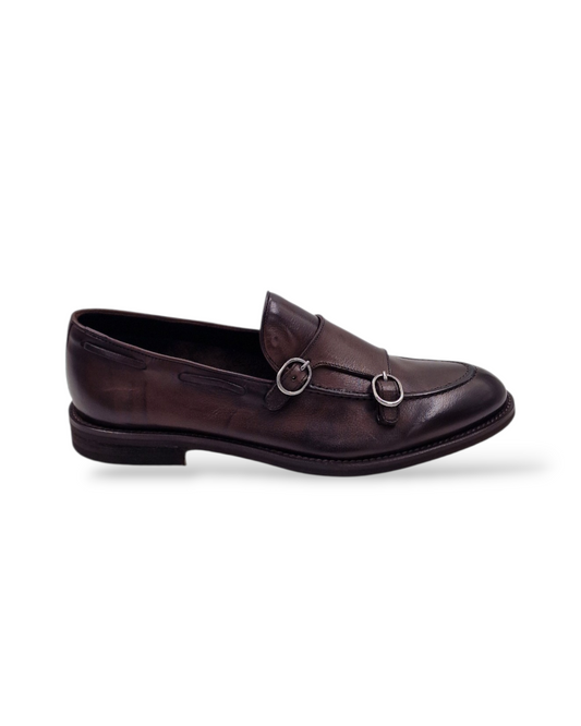 PANTOFOLA MONK 1186 PELLE - Joe Piccini