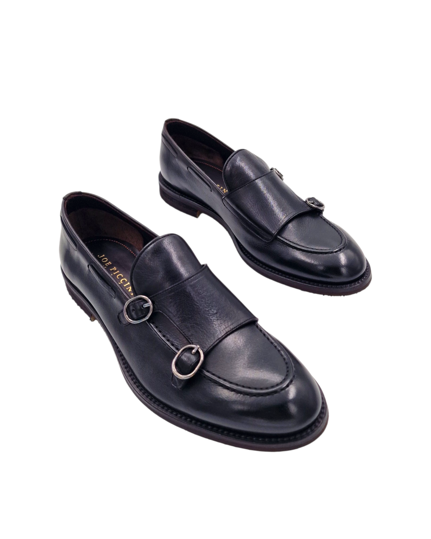 PANTOFOLA MONK 1186 PELLE - Joe Piccini